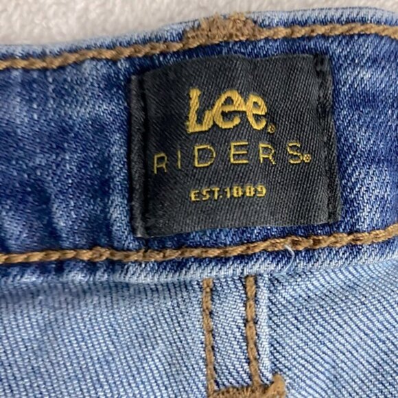 Vintage Lee Riders Med Wash High Rise Denim Jean Shorts 32 - Picture 3 of 11